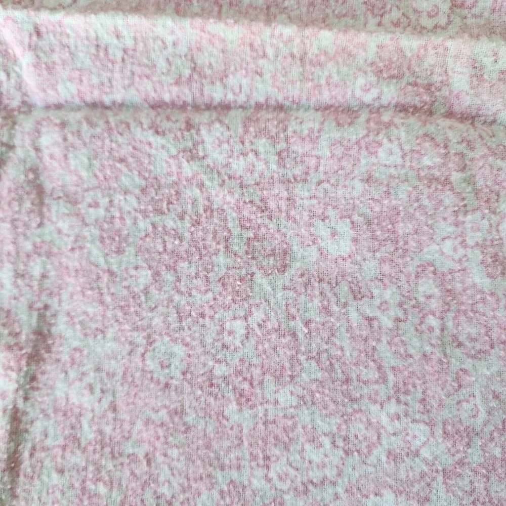 Laura Ashley Baby Receiving Blanket Flannel Cotton Pink Floral 27